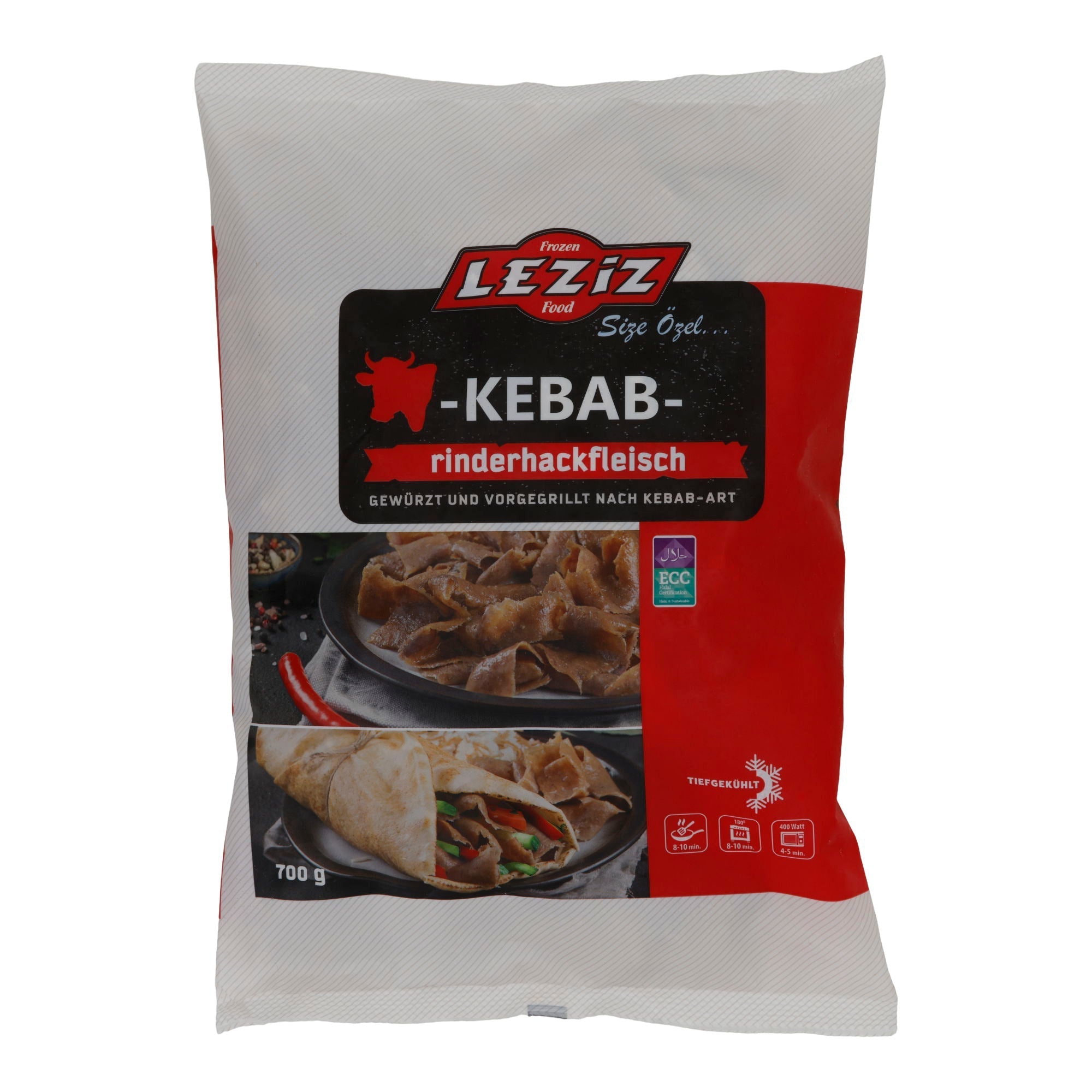 Kebab Leziz | Rinderhackfleisch | Nach Kebab-Art | 700 g LEZIZ